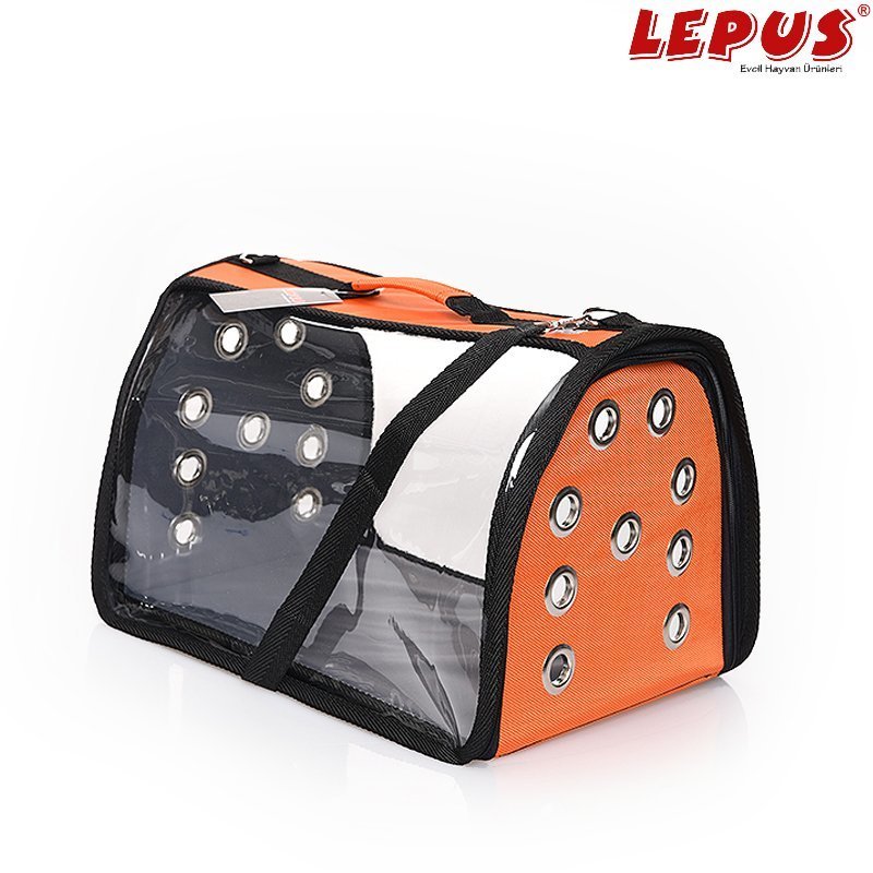 Lepus 25x40x25h cm Şeffaf Fly Bag Turuncu M | Köpek Taşıma Çantası Ve Kafes Lepus 25x40x25h cm Şeffaf Fly Bag Turuncu M | Köpek Taşıma Çantası Ve Kafes