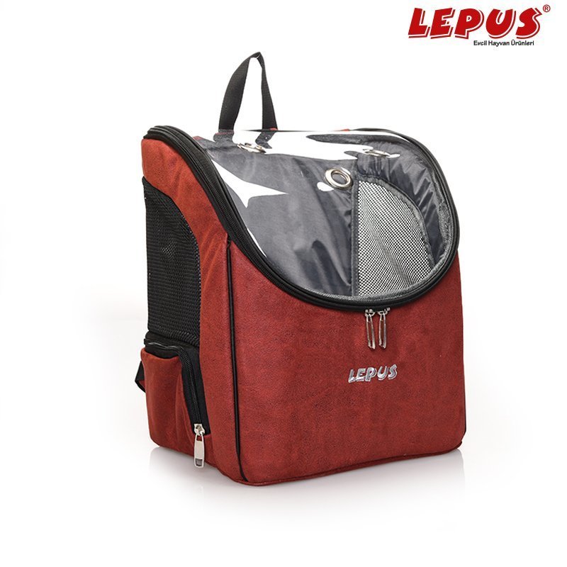 Lepus 30x25x40h cm Sırt Çantası Bordo | Köpek Taşıma Çantası Ve Kafes Lepus 30x25x40h cm Sırt Çantası Bordo | Köpek Taşıma Çantası Ve Kafes