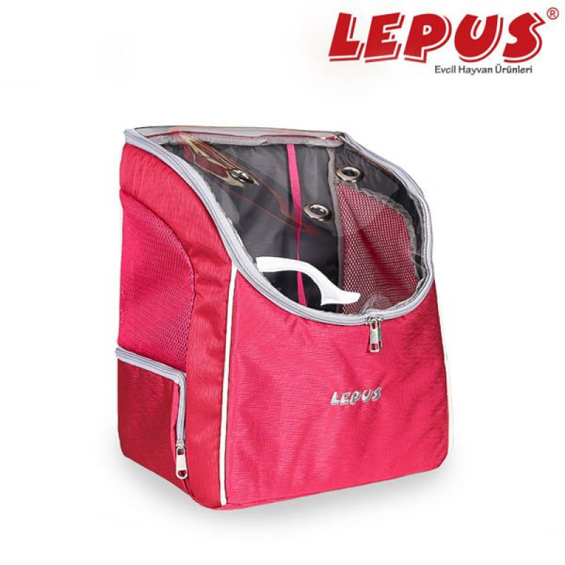 Lepus 30*25*40h cm Sırt Çantası Pembe | Köpek Taşıma Çantası Ve Kafes Lepus 30*25*40h cm Sırt Çantası Pembe | Köpek Taşıma Çantası Ve Kafes