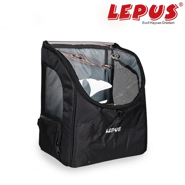 Lepus 30*25*40h cm Sırt Çantası Siyah | Köpek Taşıma Çantası Ve Kafes