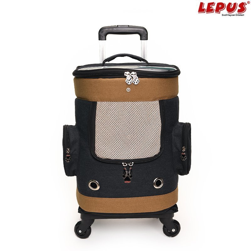 Lepus 30x30x50h cm Tekerlekli Kanvas Çanta Lacivert | Köpek Taşıma Çantası Ve Kafes Lepus 30x30x50h cm Tekerlekli Kanvas Çanta Lacivert | Köpek Taşıma Çantası Ve Kafes
