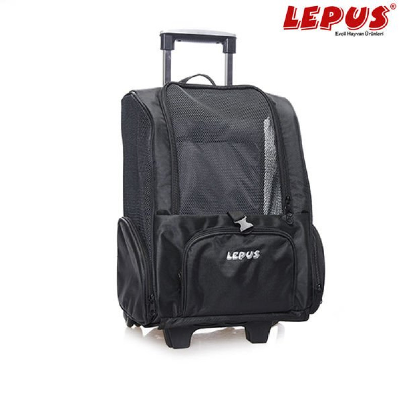 Lepus 35*30*50h cm Tekerlekli Sırt Çantası Siyah | Kedi Taşıma Çantası Lepus 35*30*50h cm Tekerlekli Sırt Çantası Siyah | Kedi Taşıma Çantası