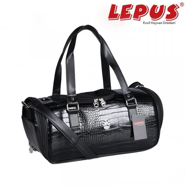 Lepus 3x23x46h cm Duffle Çanta Siyah | Köpek Taşıma Çantası Ve Kafes