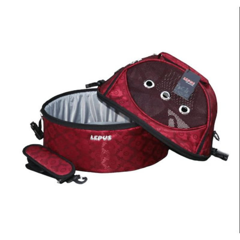 Lepus 40*40*40h cm Ufo Çanta Üç Fonksiyon Kırmızı | Köpek Taşıma Çantası Ve Kafes