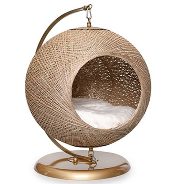 Lepus 40*57h Cm Swing Yuva Gold | Yuvalı Kedi Yatağı