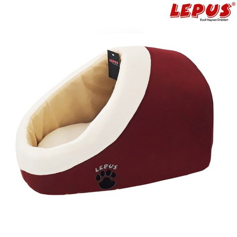 Lepus 45x45x35h Cm Alaska Yuva Yatak Bordo | Yuvalı Köpek Yatağı Lepus 45x45x35h Cm Alaska Yuva Yatak Bordo | Yuvalı Köpek Yatağı