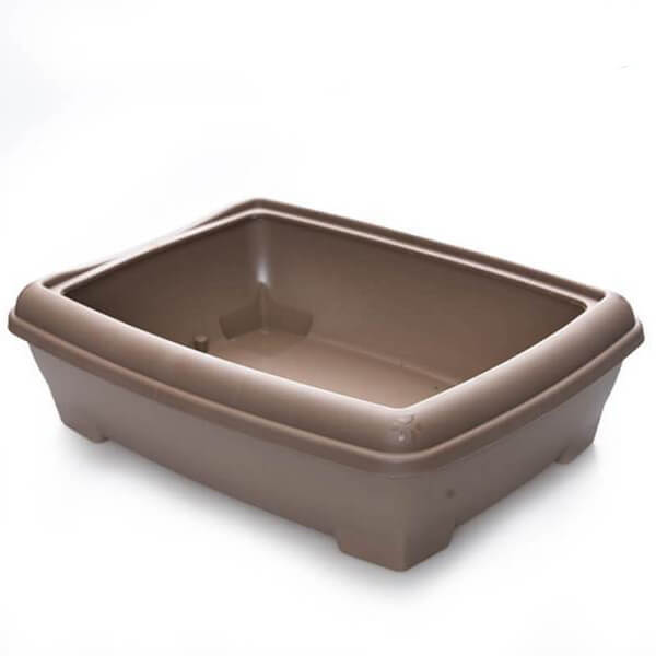 Lepus 495x380x140 mm Relax Tuvalet Kahve | Açık Kedi Tuvaleti