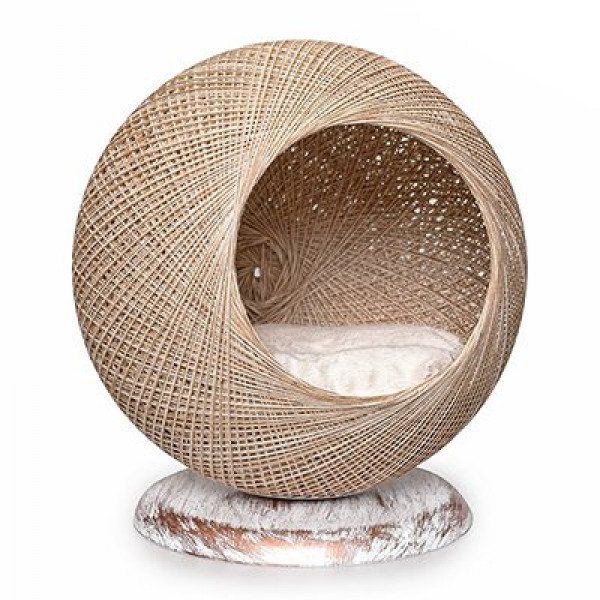 Lepus 50x17h cm Küre Yuva Ekru | Yuvalı Köpek Yatağı