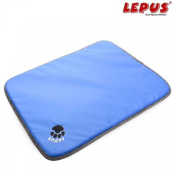 Lepus 70x55 cm Mat Minder Mavi S | Kumaş Köpek Yatağı