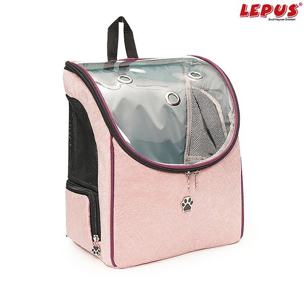 Lepus Sırt Taşıma Çantası Toz Pembe | Köpek Araba İçi Taşıma