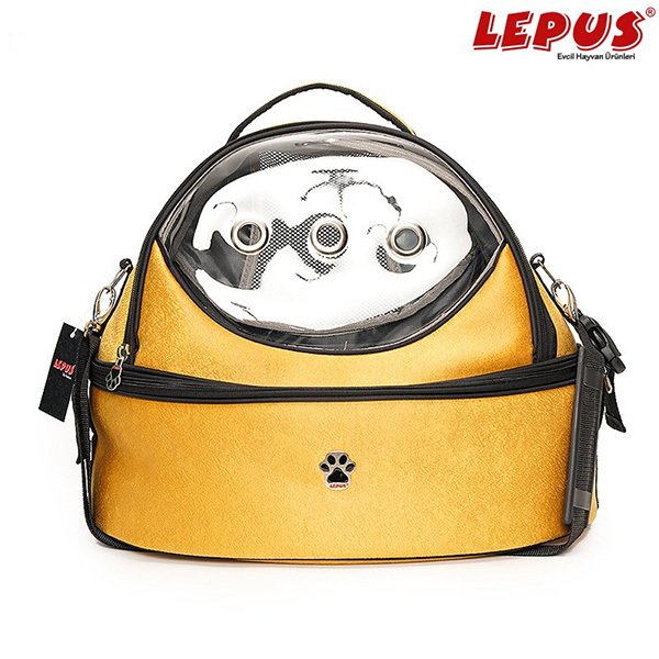 Lepus Ufo Taşıma Çantası Hardal | Kedi Taşıma Çantası