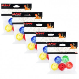 Zilli Top Yuvarlak Desen 5'Li Paket 5 Adet | Kedi Top Oyuncak