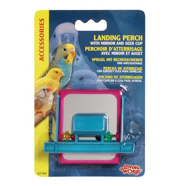 Liwing World Aynalı Yemlik | Kuş Yemliği