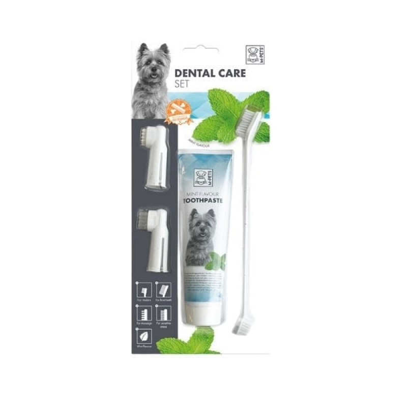 M-Pets Naneli Aromalı Diş Macunu ve Fırça Seti | Köpek Ağız Ve Diş Bakım Ürünü M-Pets Naneli Aromalı Diş Macunu ve Fırça Seti | Köpek Ağız Ve Diş Bakım Ürünü