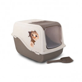 Mp 57 Cm Bergamo Ariel Filtreli Kapalı Tuvalet Kabı | Kapalı Kedi Tuvaleti