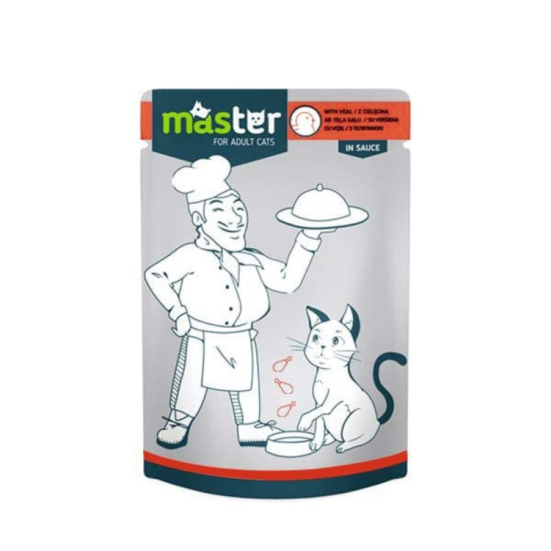 Master 80 gr Balıklı Pouch | Balıklı Yaş Kedi Maması Master 80 gr Balıklı Pouch | Balıklı Yaş Kedi Maması