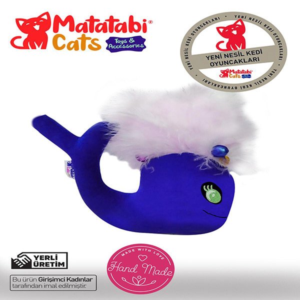 Matatabi 15 Cm Cats Whali Oyuncak Mavi | Peluş Kedi Oyuncağı