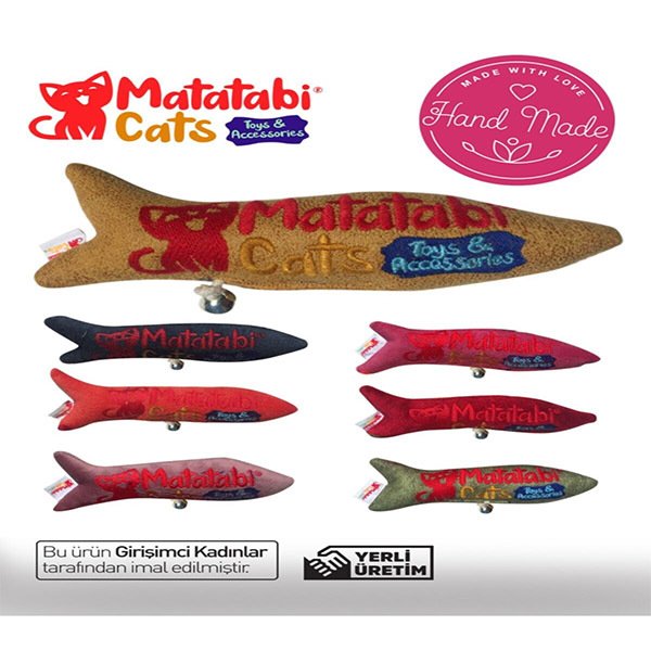 Matatabi 20 Cm Cats Jr.fish Balık Şekilli Oyuncak | Peluş Kedi Oyuncağı