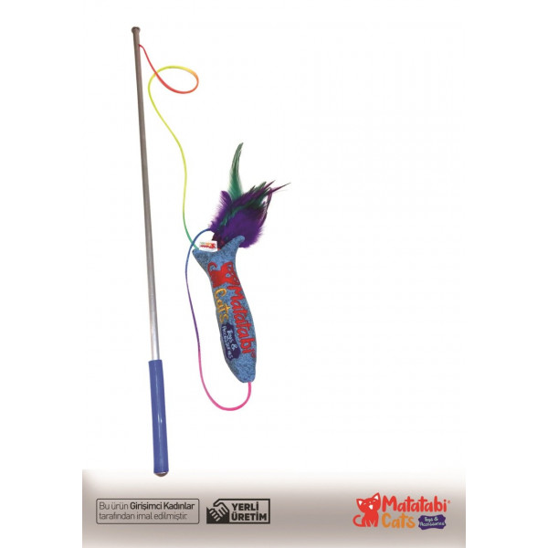 Matatabi Cats 50x70 Cm JR.Fish Balıklı Olta | Kedi Oltası