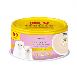 Me-O 6 Adet Delite Kitten Chicken Mousse with Goat Milk 80 Gr | Yavru Kedi Maması