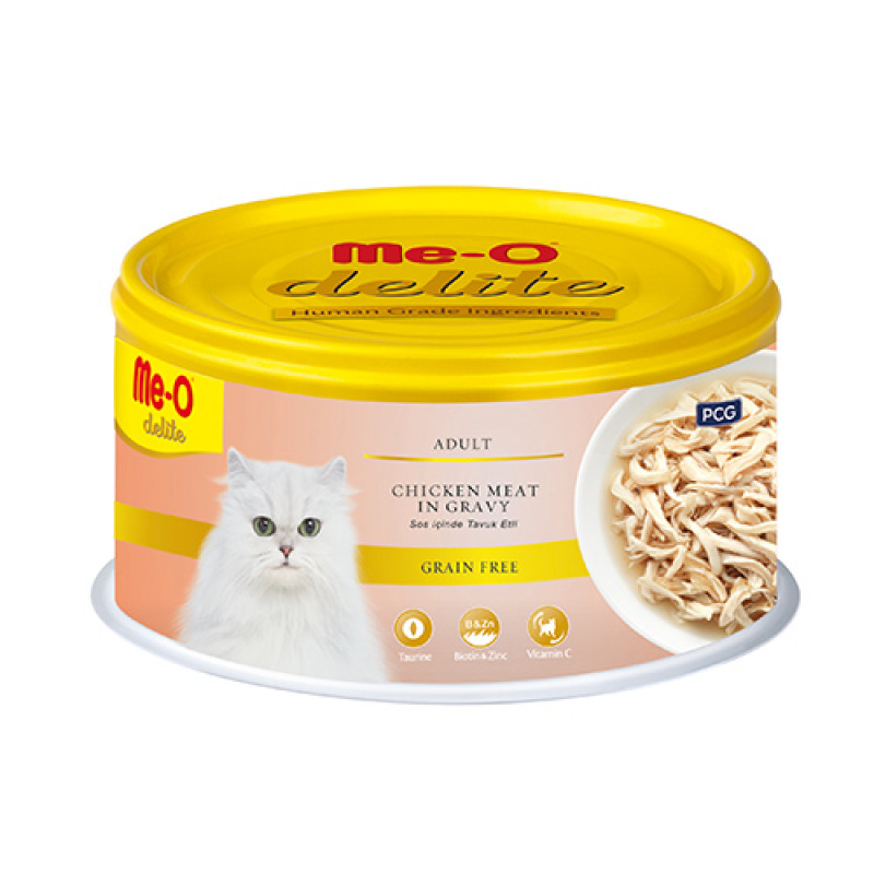 Me-O 6 Adet Delite Adult Chicken Meat in Gravy 80 Gr | Yetişkin Kedi Maması Me-O 6 Adet Delite Adult Chicken Meat in Gravy 80 Gr | Yetişkin Kedi Maması