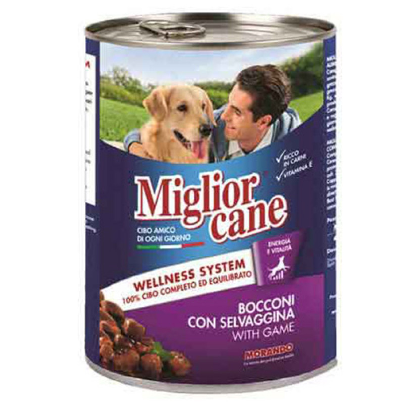 Miglior Cane 405 Gr Chunks With Game | Yetişkin Köpek Konserve Maması Miglior Cane 405 Gr Chunks With Game | Yetişkin Köpek Konserve Maması