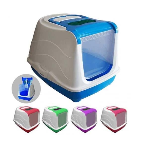 Mio 36x49x39 Cm Kapalı Tuvalet Pembe | Kapalı Kedi Tuvaleti