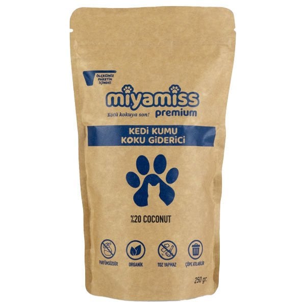 Miyamiss 250 Gr Premium Kum Koku Giderici | Kedi Kumu Torbası