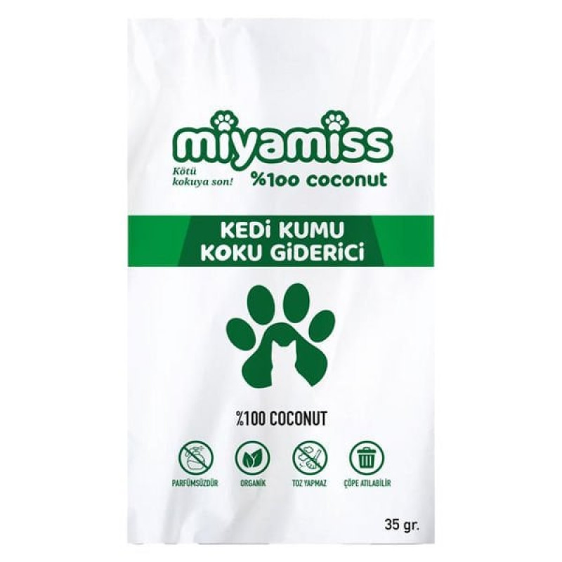 Miyamiss 35 Gr Coconut Kum Koku Giderici | Kedi Kumu Koku Giderici Miyamiss 35 Gr Coconut Kum Koku Giderici | Kedi Kumu Koku Giderici