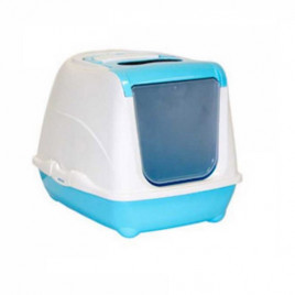 Flip Kapalı Tuvalet Mavi | Filtresiz Kapalı Kedi Tuvaleti Flip Kapalı Tuvalet Mavi | Filtresiz Kapalı Kedi Tuvaleti