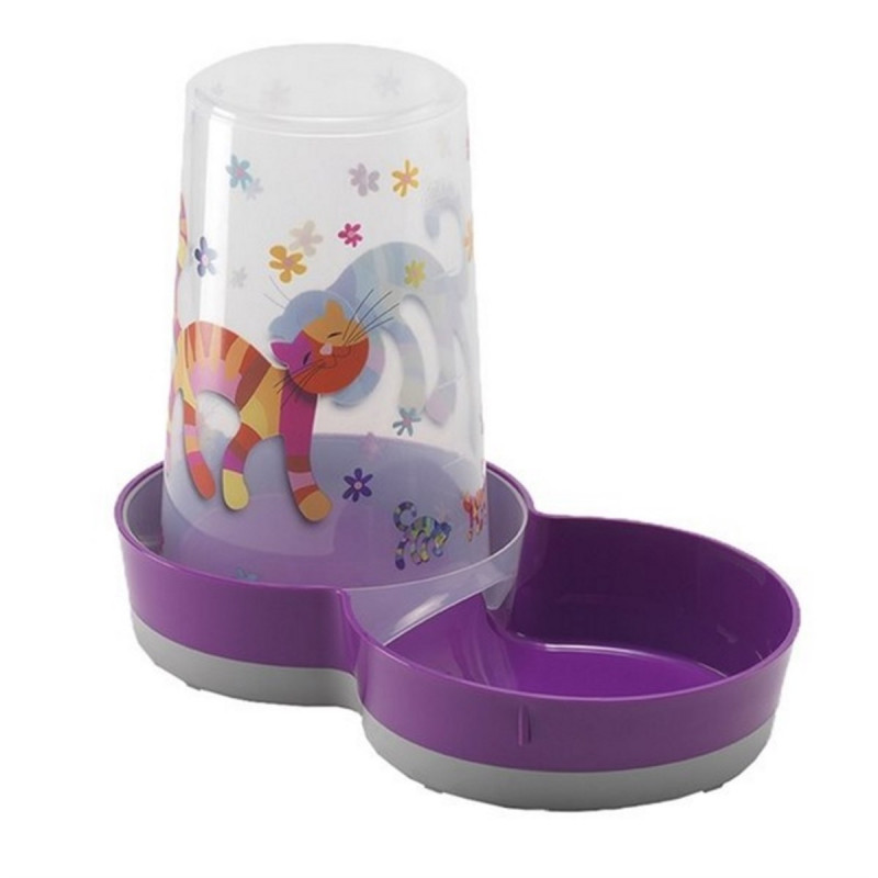 Moderna 1,5 L Hazneli Plastik Mama Kabı Fuşya | Hazneli Mama Ve Su Kabı Moderna 1,5 L Hazneli Plastik Mama Kabı Fuşya | Hazneli Mama Ve Su Kabı