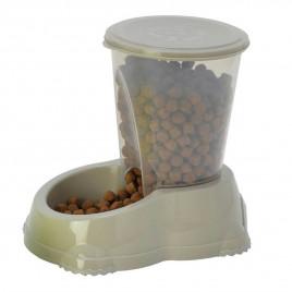 1,5 Lt Snacker Mama Kabı Gri | Hazneli Mama Ve Su Kabı