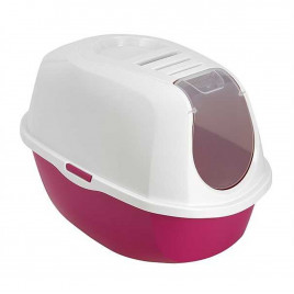 53 Cm Smart Kapalı Tuvalet Fuşya | Filtresiz Kapalı Kedi Tuvaleti