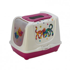 39,5x50x37,5 Cm Trendy Kapalı Tuvalet Fuşya | Filtresiz Kapalı Kedi Tuvaleti 39,5x50x37,5 Cm Trendy Kapalı Tuvalet Fuşya | Filtresiz Kapalı Kedi Tuvaleti