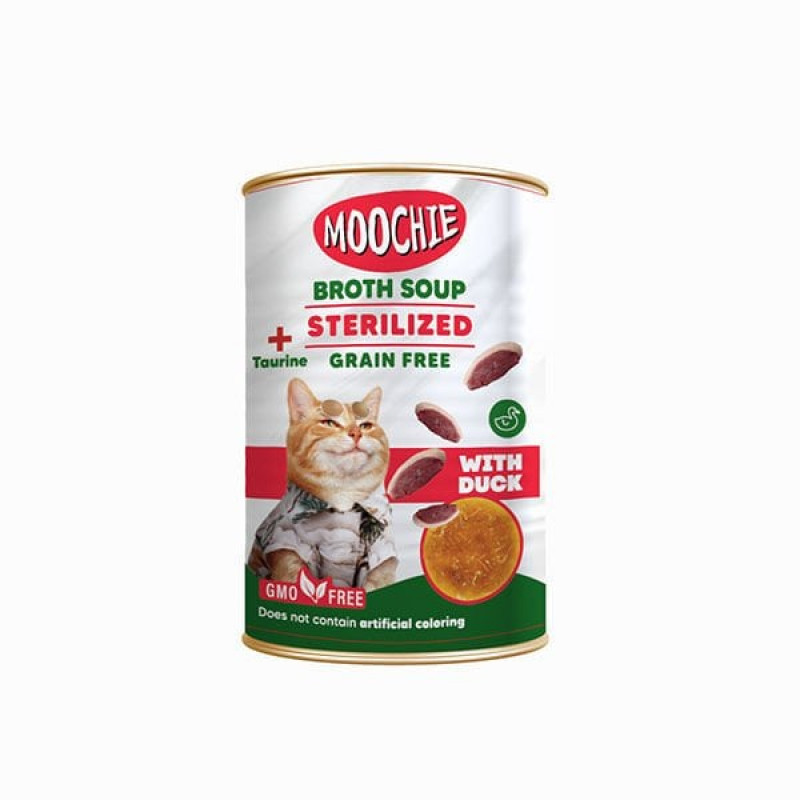 Moochie 135 Ml Broth Soup Sterilised Adult Ördek | Yetişkin Kedi Maması Moochie 135 Ml Broth Soup Sterilised Adult Ördek | Yetişkin Kedi Maması
