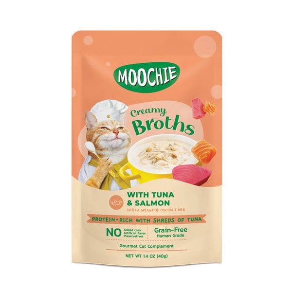 Moochie 40 Gr Creamy Broths Ton ve Somon | Kedi Sıvı Ödül Maması