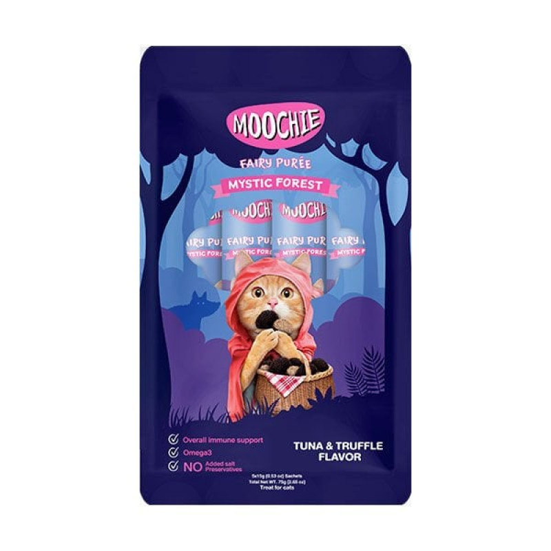 Moochie 75 Gr Fairy Pure Mystic Forest Ton ve Mantar | Kedi Sıvı Ödül Maması Moochie 75 Gr Fairy Pure Mystic Forest Ton ve Mantar | Kedi Sıvı Ödül Maması