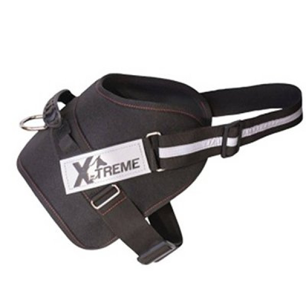 Mps Medium X-Treme Pro Göğüs Tasması Reflektörlü Siyah | Köpek Göğüs Tasması