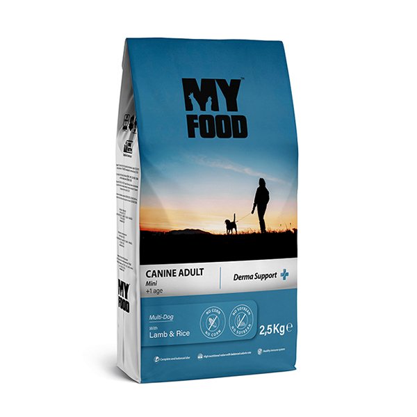 My Food 2,5 Kg Adult Small Breed Derma Support Kuzu ve Pirinçli Küçük Irk Yetişkin | Yetişkin Köpek Kuru Maması