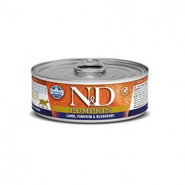 N&D Pumpkin 6 Adet Kuzu Balkabağı ve Yaban Mersini 80 Gr | Yetişkin Kedi Maması