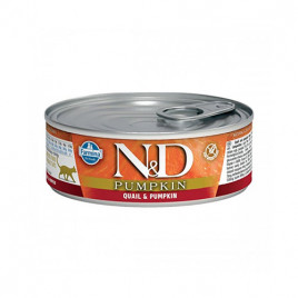 N&D Pumpkin 6 Adet Bıldırcın ve Balkabağı 70 Gr | Yetişkin Kedi Maması