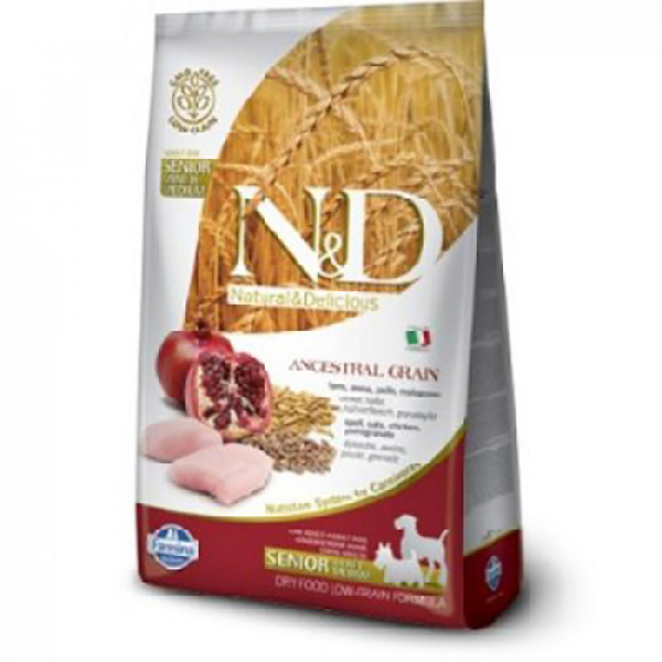 N&D Ancestral Grain 12 Kg Senior Medium Maxi Tavuk ve Nar | Yaşlı Köpek Kuru Maması