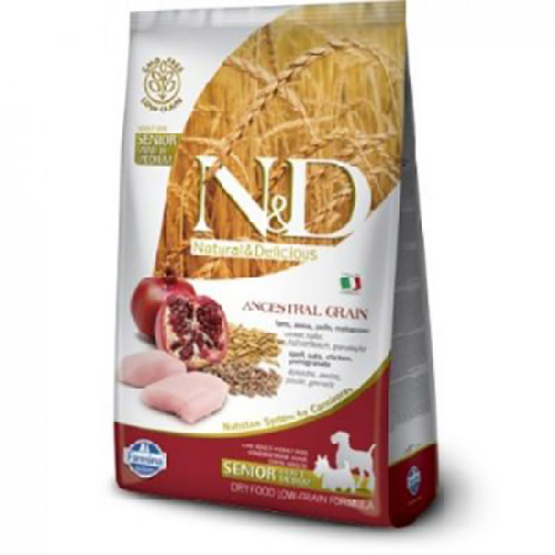 N&D Ancestral Grain 12 Kg Senior Medium Maxi Tavuk ve Nar | Yaşlı Köpek Kuru Maması N&D Ancestral Grain 12 Kg Senior Medium Maxi Tavuk ve Nar | Yaşlı Köpek Kuru Maması