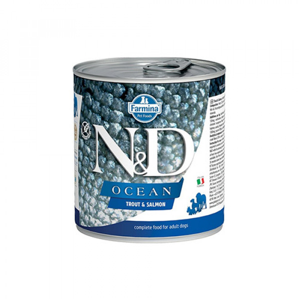 N&D Ocean 6 Adet Alabalık ve Somon 285 Gr | Yetişkin Köpek Konserve Maması