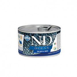 N&D Ocean Mini 6 Adet Levrek ve Mürekkep Balığı 140 Gr | Yetişkin Köpek Konserve Maması N&D Ocean Mini 6 Adet Levrek ve Mürekkep Balığı 140 Gr | Yetişkin Köpek Konserve Maması