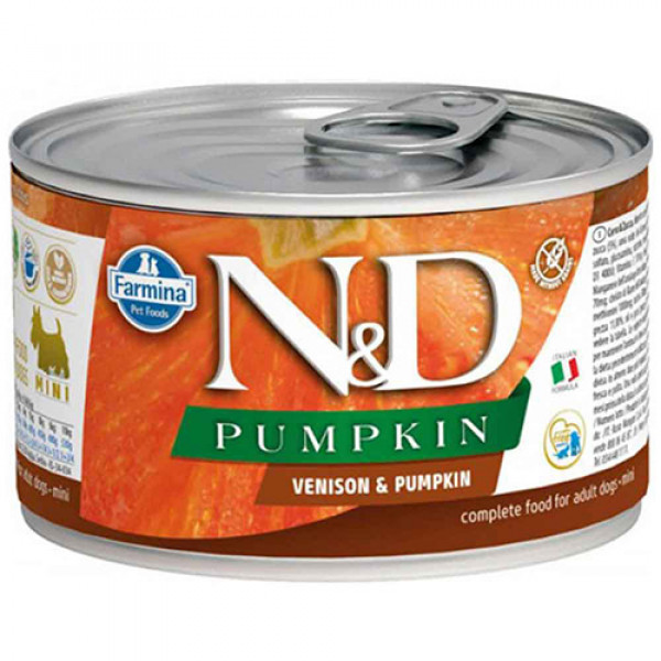 N&D Pumpkin 6 Adet Geyik ve Balkabağı 140 Gr | Yetişkin Köpek Konserve Maması