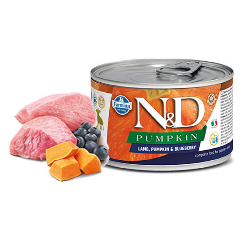 N&D Pumpkin 140 Gr Mini Kuzu Kabak ve Yaban Mersini | Yetişkin Köpek Konserve Maması N&D Pumpkin 140 Gr Mini Kuzu Kabak ve Yaban Mersini | Yetişkin Köpek Konserve Maması