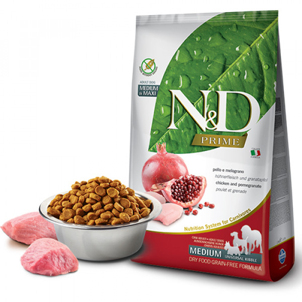 N&D Prime  2,5 Kg Medium Maxi Tavuk ve Nar | Yetişkin Köpek Kuru Maması