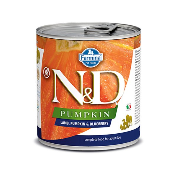 N&D Pumpkin 285 Gr Kuzu Balkabağı ve Yaban Mersini | Yetişkin Köpek Konserve Maması