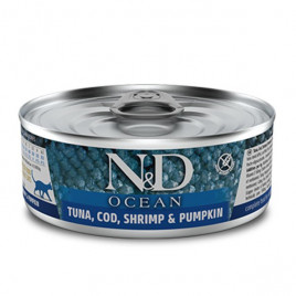 N&D Ocean 80 Gr Ton Morina Karides ve Balkabağı | Yetişkin Kedi Maması